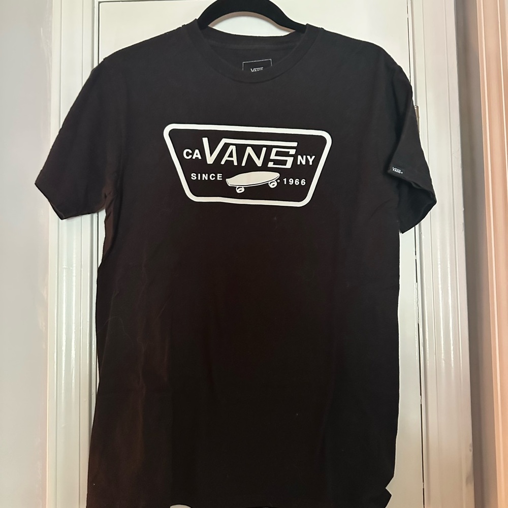 Vans Black and White Logo T-Shirt